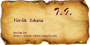 Török Iduna névjegykártya